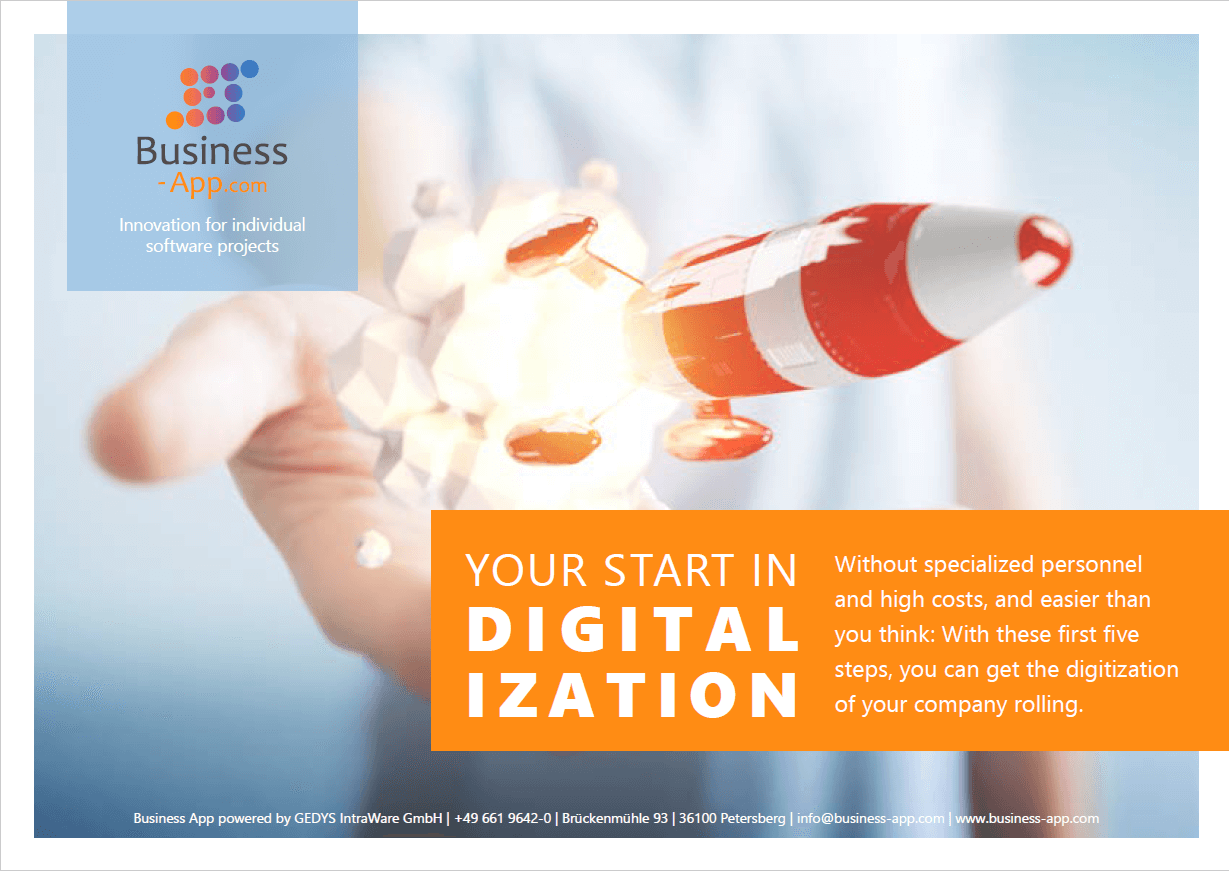 Whitepaper Start to Digitalization from Business App, title page